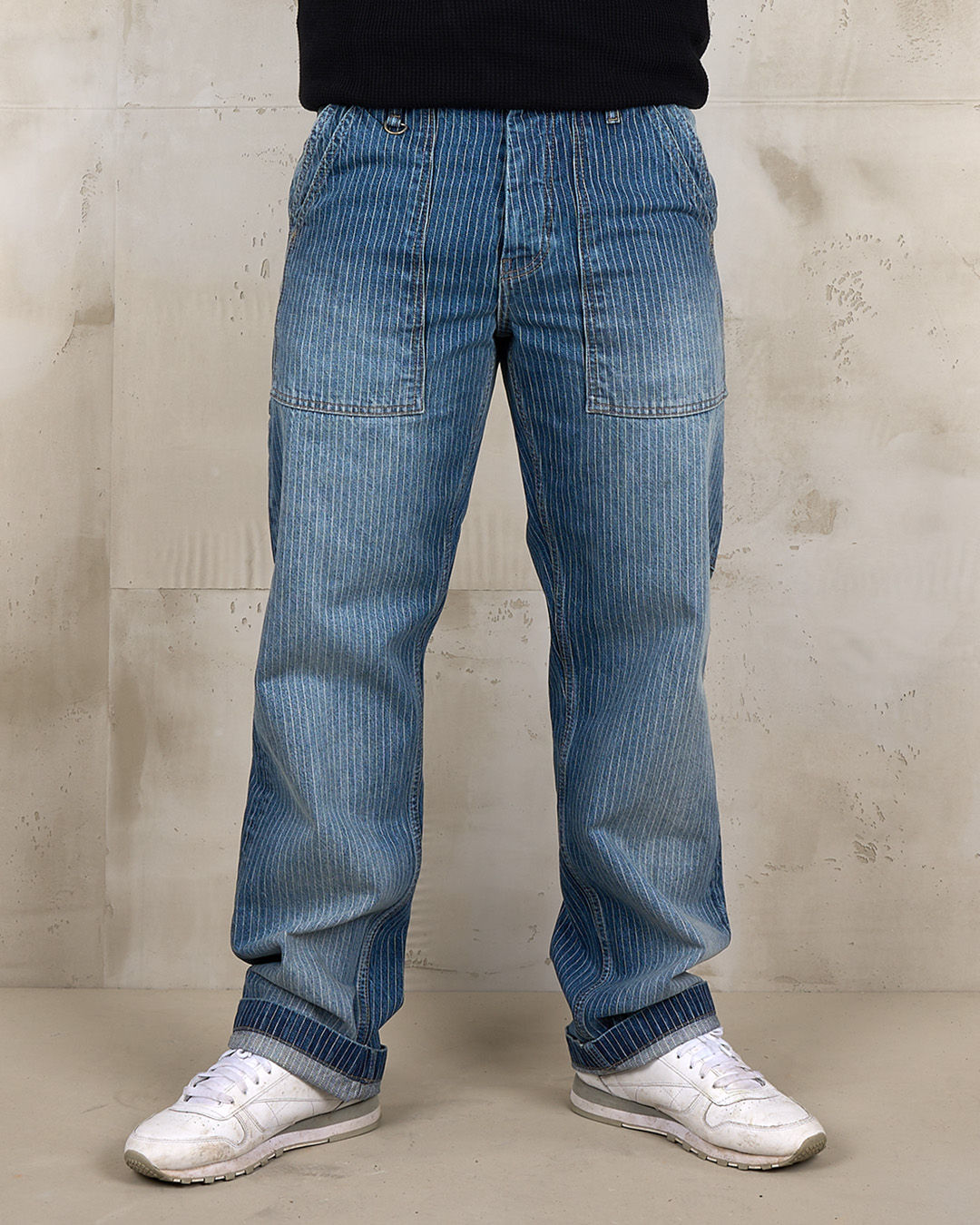 1967 Utility Trousers Blue Wabash Rinsed