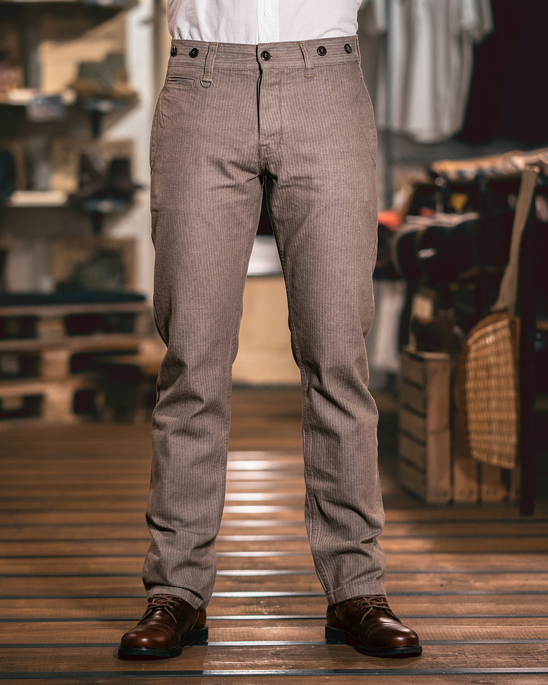 1947 Harvester Trousers HBT brown