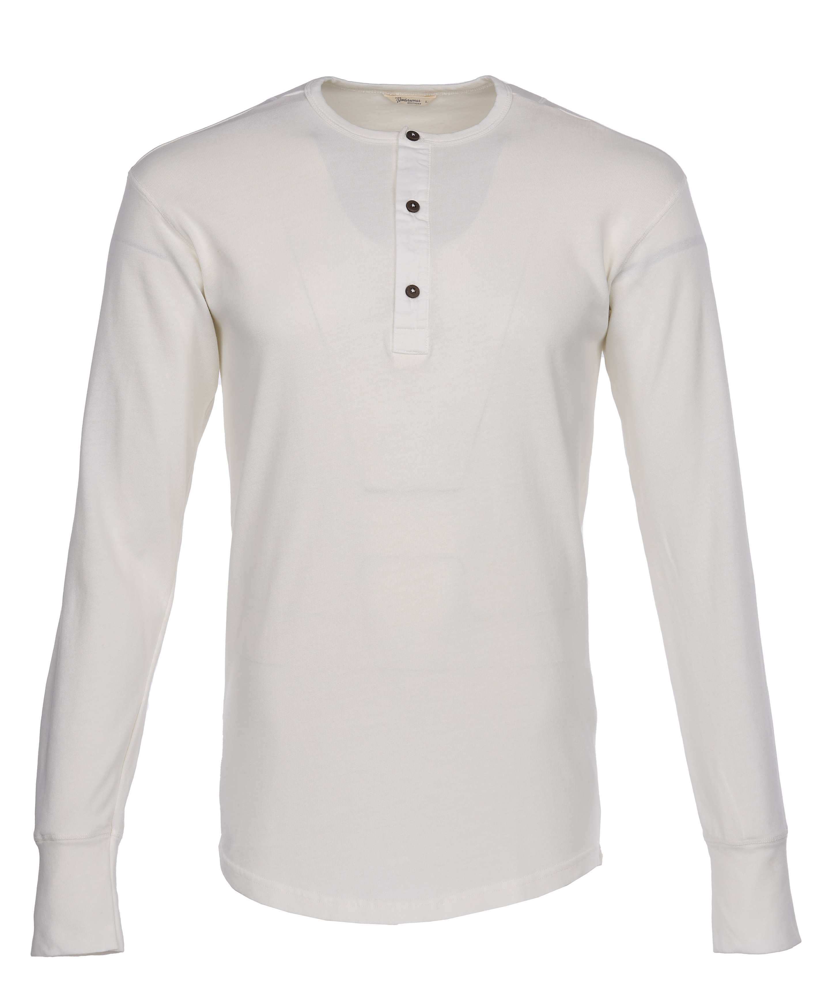 1927 Henley Shirt long sleeve ecru | 3XL | P0401-20-0036-3XL
