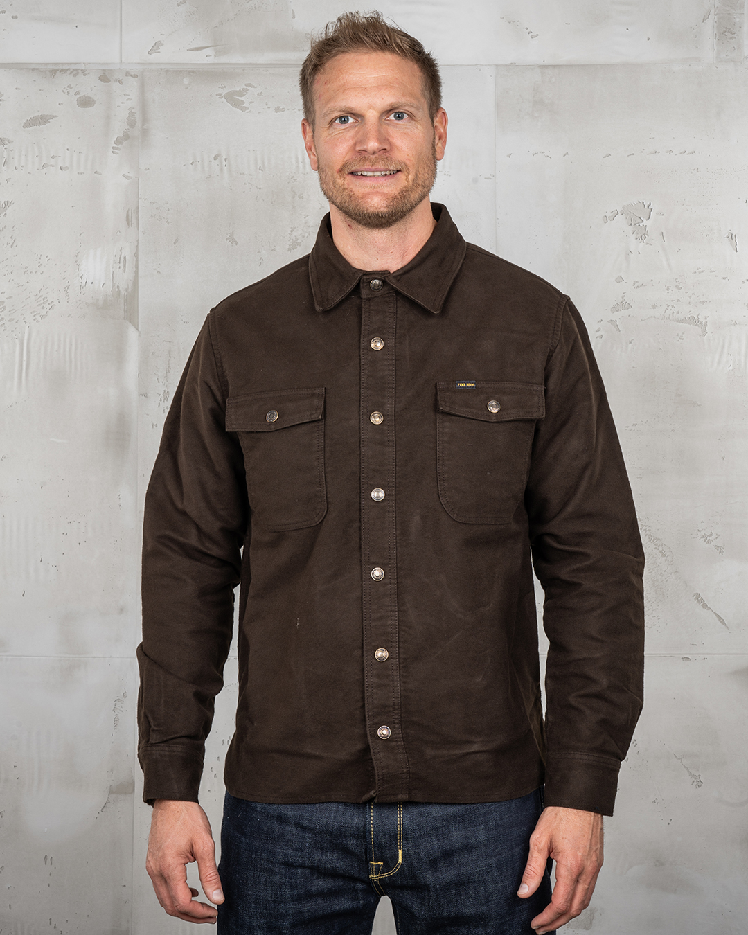 1943 CPO Shirt Moleskin soil brown