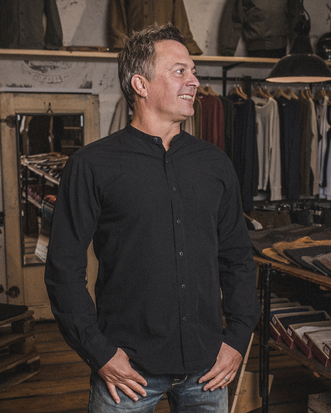 1923 Buccanoy Shirt Black Chambray