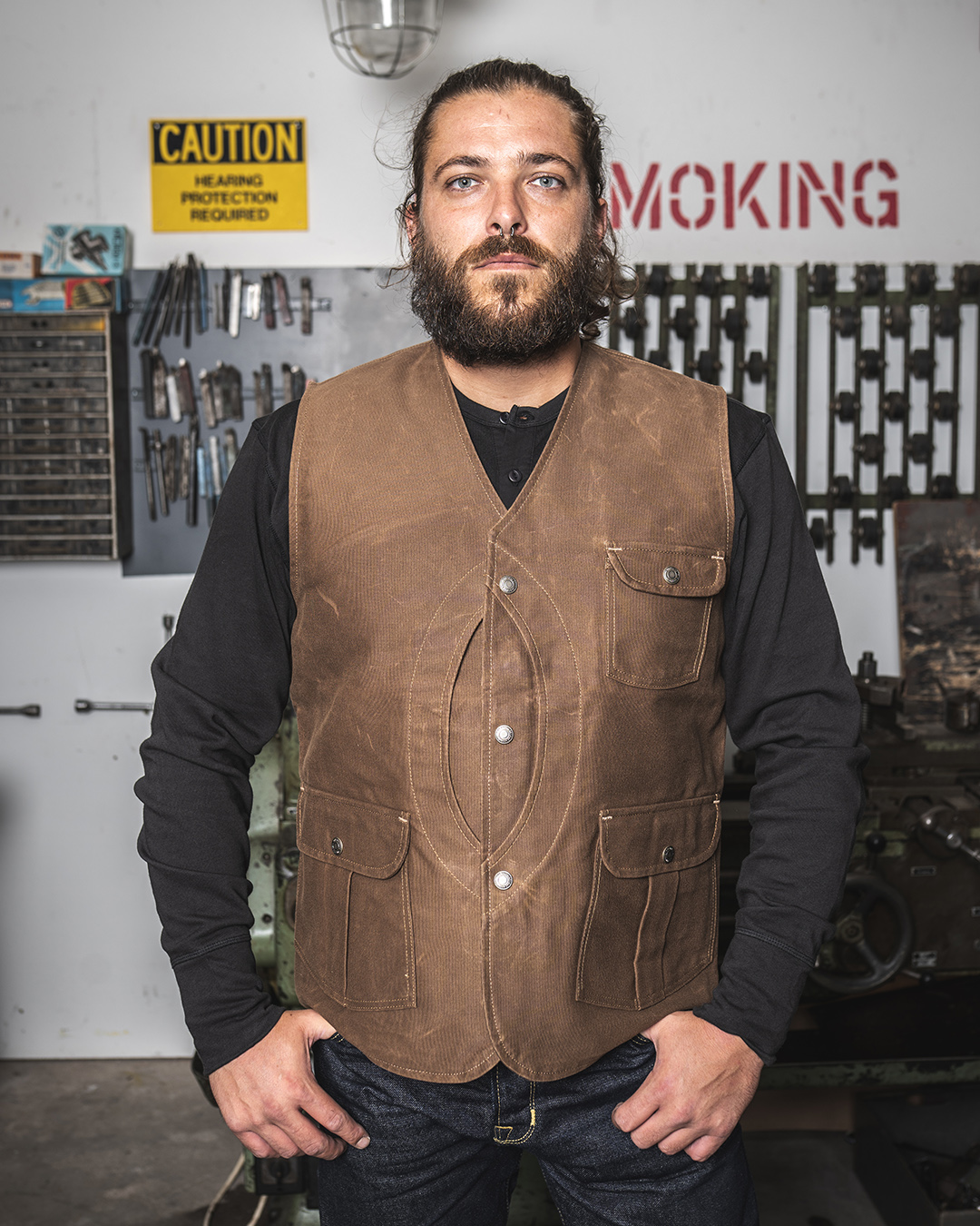 1928 Hunting Vest waxed sand