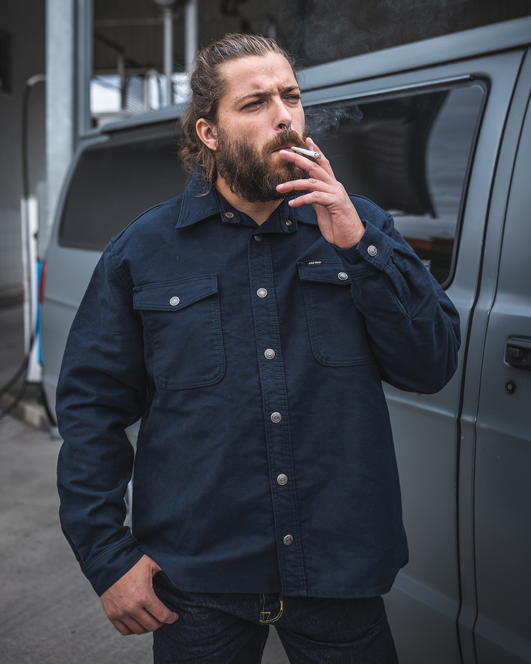 1943 CPO Shirt Moleskin navy