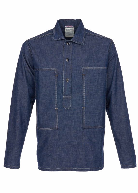 Pike Brothers 1940 Army Denim Shirt indigo