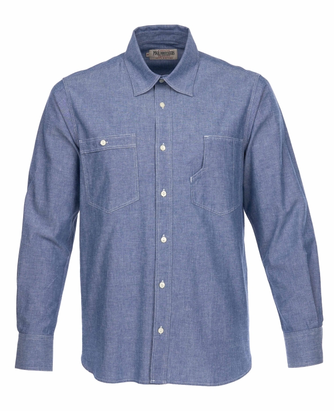 Pike Brothers 1937 Roamer Shirt blue chambray