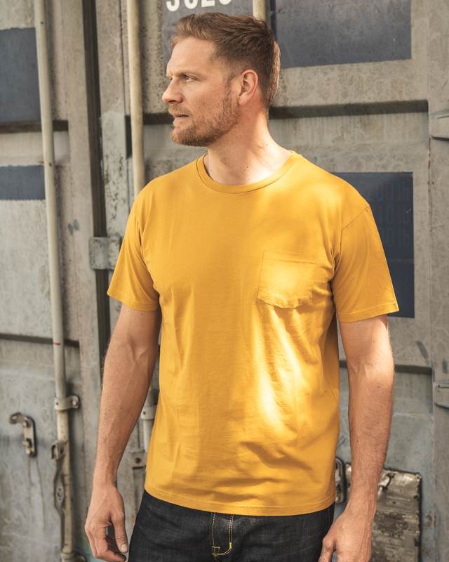 Pike Brothers 1971 Pocket Tee Baja yellow