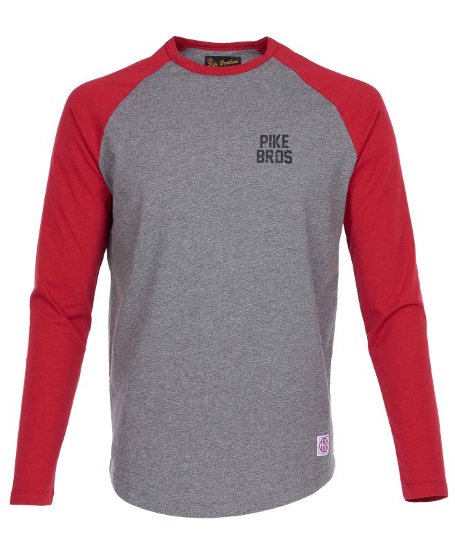 Pike Brothers 1968 Baseball Shirt Mugo red PIKE