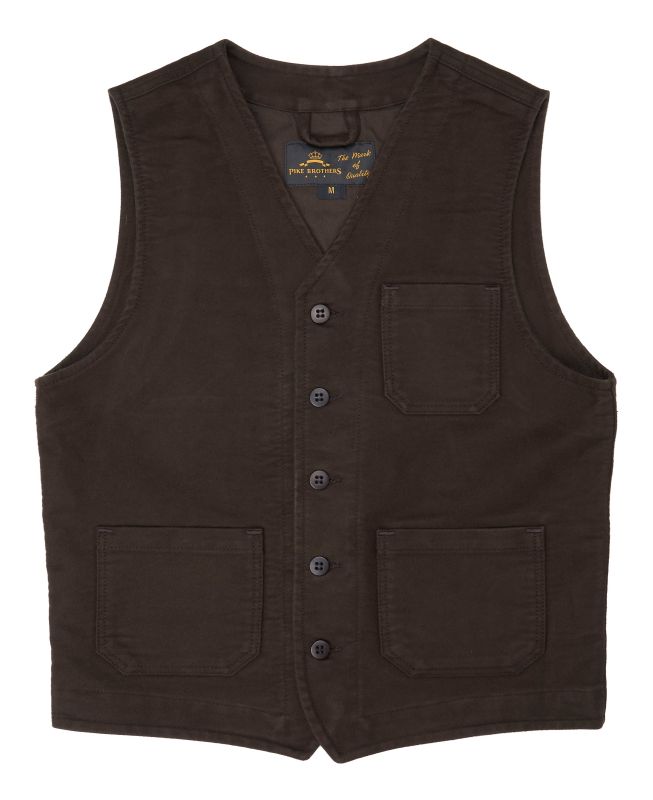 Pike Brothers 1937 Roamer Vest Moleskin soil brown