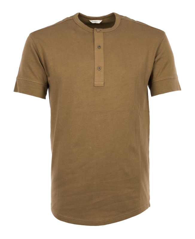 Pike Brothers 1927 Henley Shirt short sleeve Mojave brown