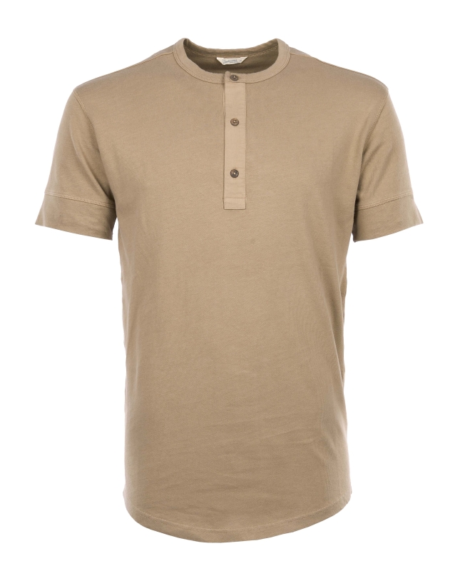 Pike Brothers 1927 Henley Shirt short sleeve Mojave beige