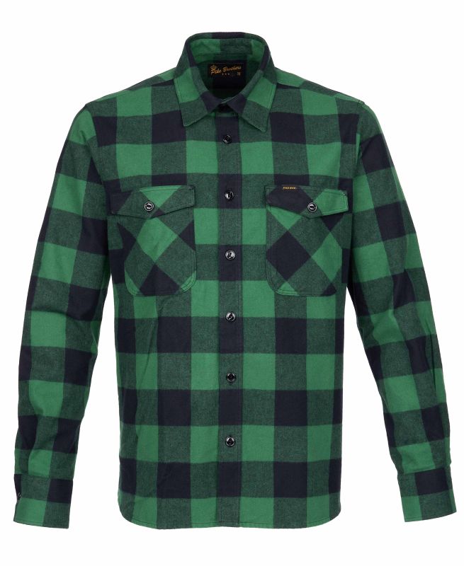 Pike Brothers 1943 CPO Shirt Buffalo green flannel