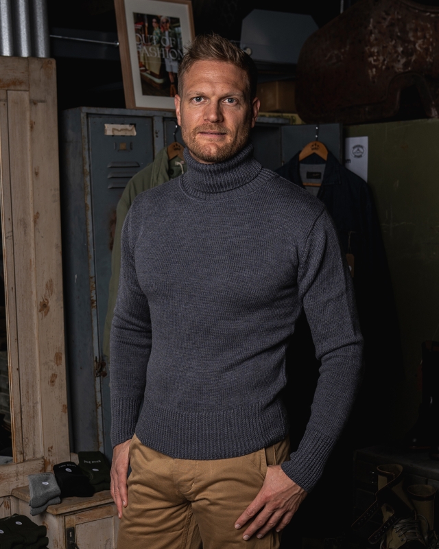 Pike Brothers 1923 Turtle Neck grey