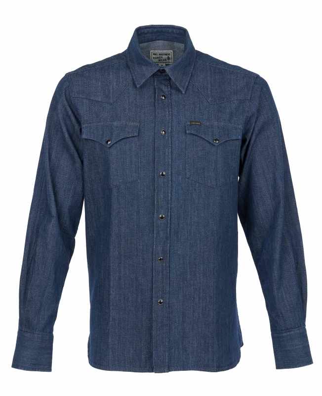 Pike Brothers 1952 Rider Shirt 8oz indigo