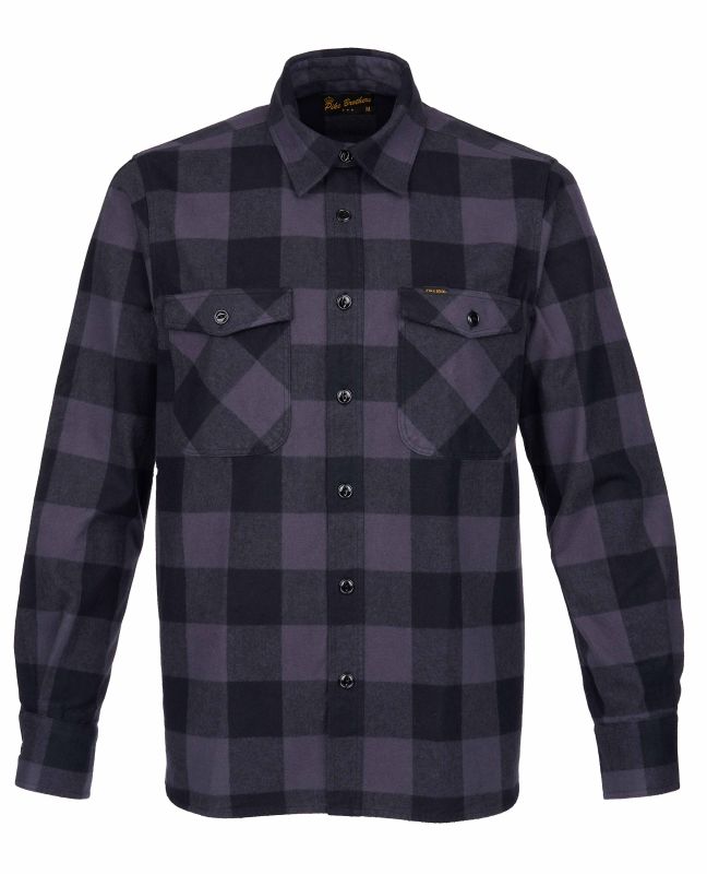 Pike Brothers 1943 CPO Shirt Buffalo grey flannel